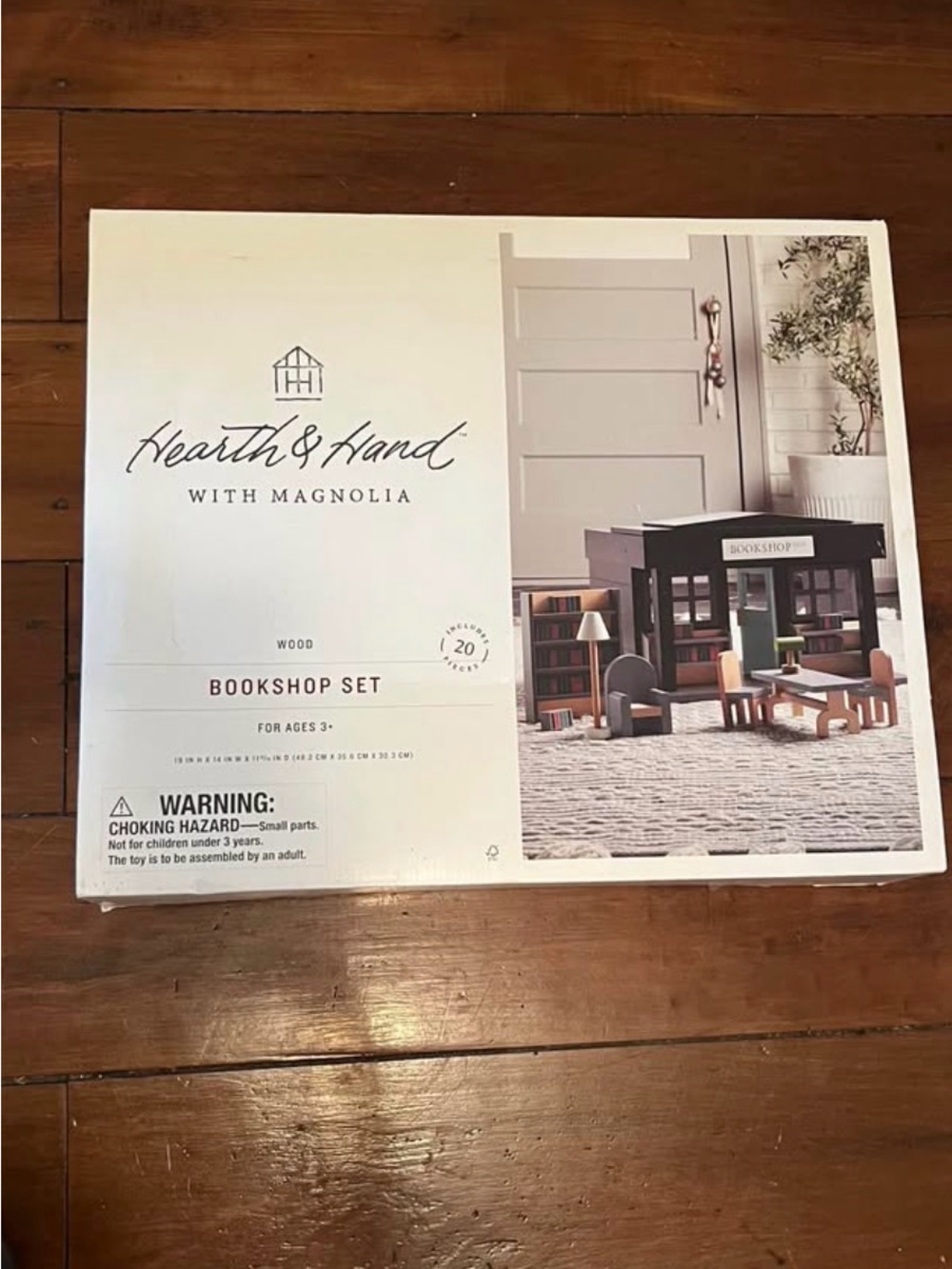 Hearth & Hand Magnolia Wood Bookshop Playset NWT - Picture 4 of 5
